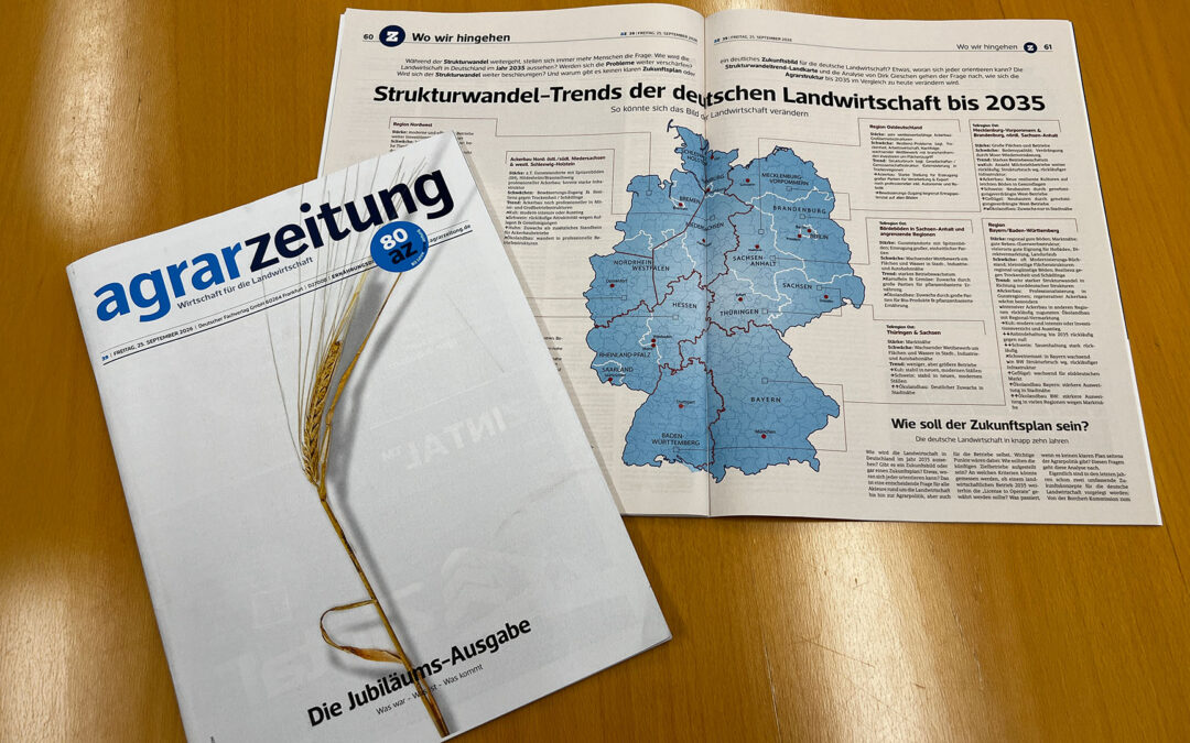 Wie sieht die Landwirtschaft 2035 aus? Eine Landkarte des Strukturwandels